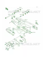 Swingarm pour Kawasaki KLX650R