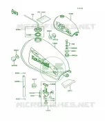 Fuel TankKE100 B11B12B13B14 pour Kawasaki KE100