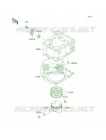 CylinderPistons pour Kawasaki KLX250R