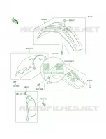 Fenders pour Kawasaki KLX250R