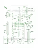 Front Fork pour Kawasaki KLX250R