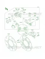 Rear Brake pour Kawasaki KLX250R