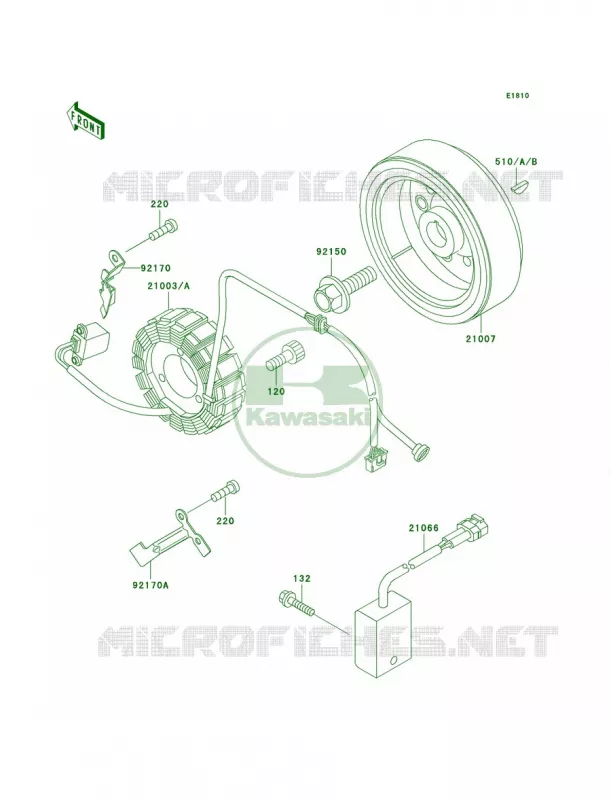 Generator Kawasaki MOTOS 250 1994 KLX250R  KLX250-D2