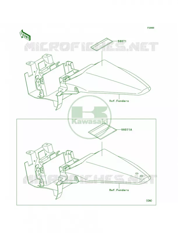 Labels Kawasaki MOTOS 110 2010 KLX110L  KLX110DAF