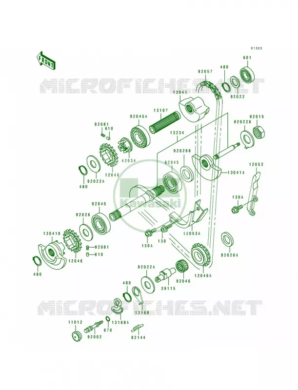 Balancer Kawasaki MOTOS 650 1991 Tengai  KL650-B3