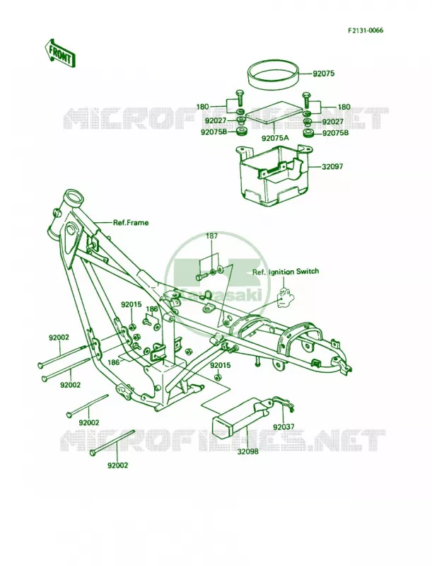 Frame Fitting Kawasaki MOTOS 100 1990 KE100  KE100-B9