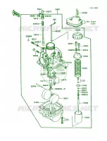 Carburetor pour Kawasaki KE100