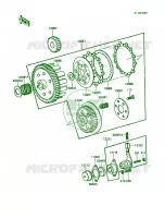 Clutch pour Kawasaki KE100