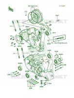 Crankcase pour Kawasaki KE100