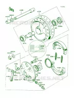 Front Hub pour Kawasaki KE100