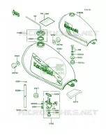 Fuel Tank pour Kawasaki KE100