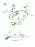 Gear Change Mechanism pour Kawasaki KE100