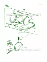 Head Lamp pour Kawasaki KE100