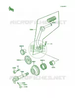 Kickstarter Mechanism pour Kawasaki KE100