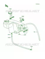 Oil Tank pour Kawasaki KE100