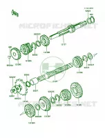 Transmission pour Kawasaki KE100