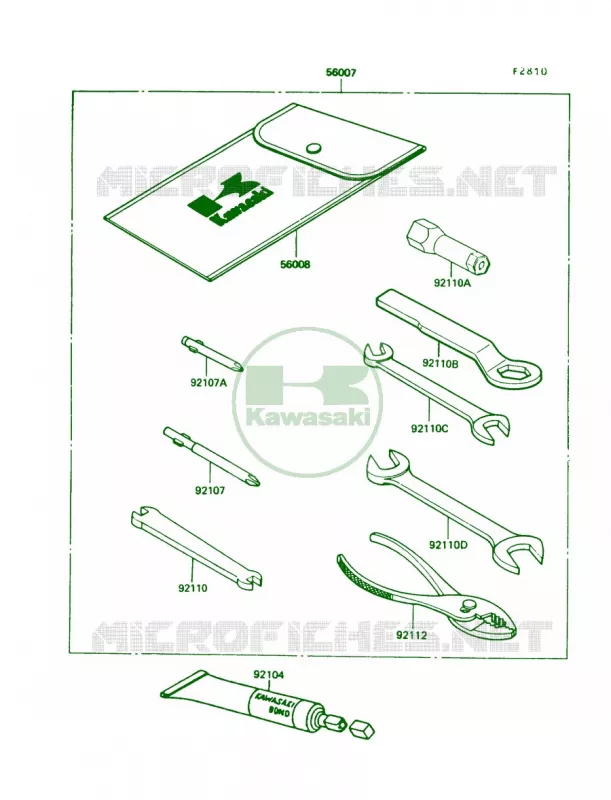 Tool Kawasaki MOTOS 100 1989 KE100  KE100-B8