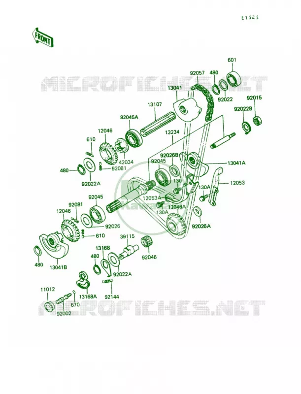 Balancer Kawasaki MOTOS 650 1989 KLR650  KL650-A3