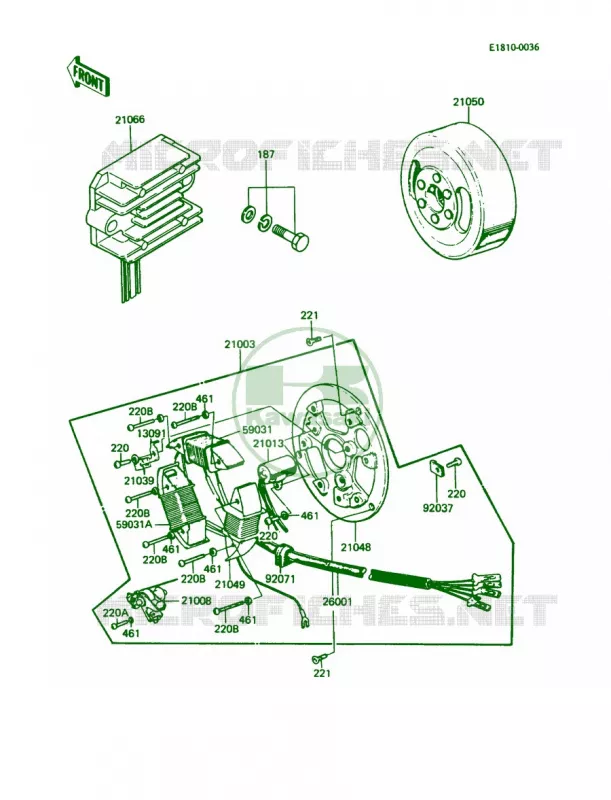Generator Kawasaki MOTOS 100 1987 KE100  KE100-B6