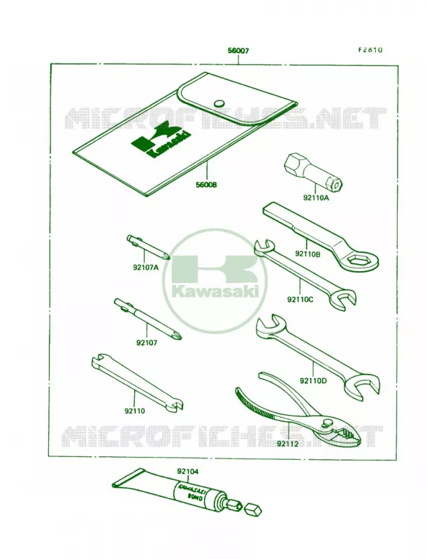 Tool Kawasaki MOTOS 100 1987 KE100  KE100-B6