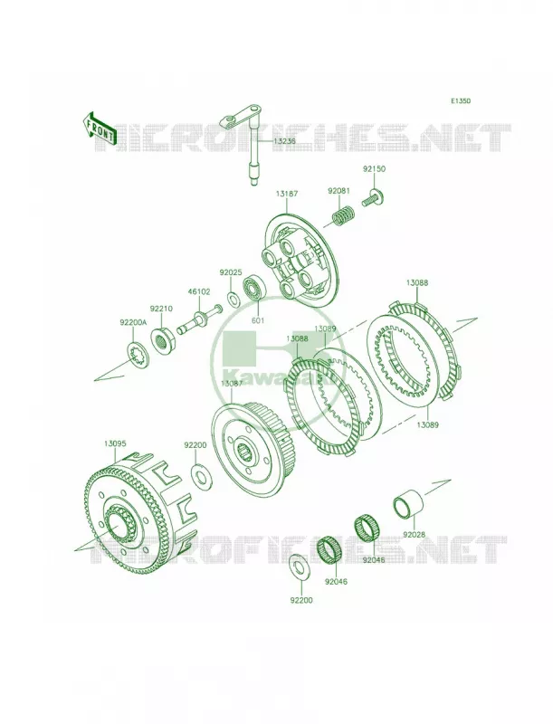 Clutch Kawasaki MOTOS 85 2015 KX85  KX85CFF