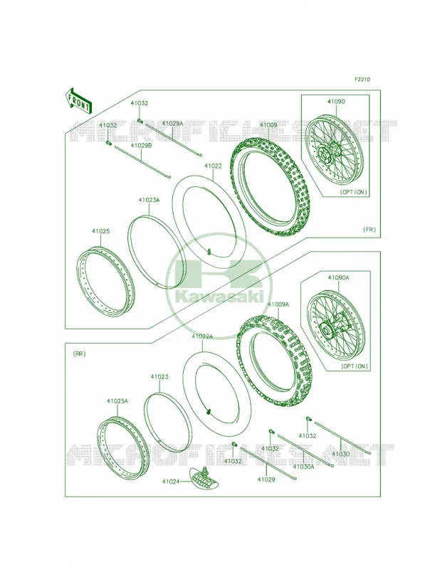 WheelsTires Kawasaki MOTOS 85 2015 KX85  KX85CFF
