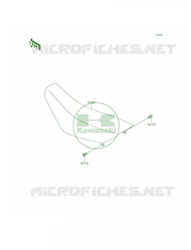 Seat Kawasaki MOTOS 65 2015 KX65   KX65AFF
