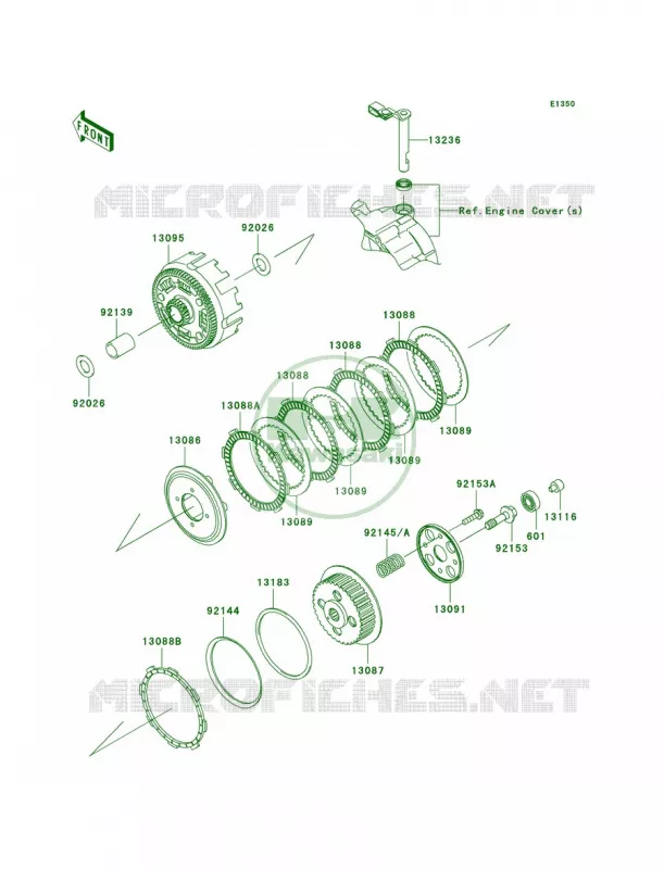 Clutch Kawasaki MOTOS 140 2010 KLX140L  KLX140BAF