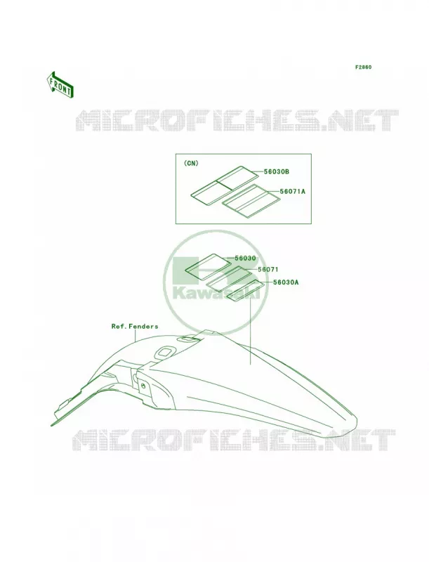 Labels Kawasaki MOTOS 450 2014 KX450F  KX450FEF