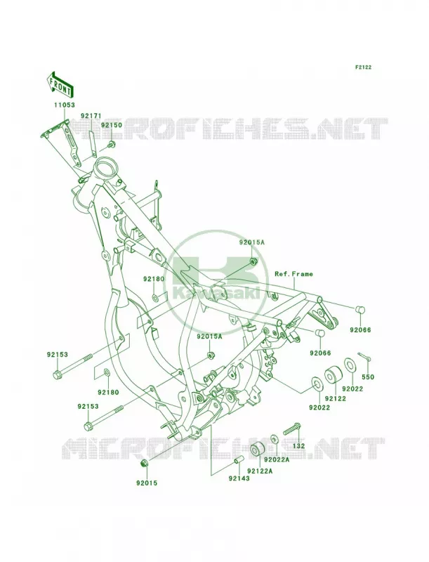 Engine Mount Kawasaki MOTOS 65 2014 KX65   KX65AEF