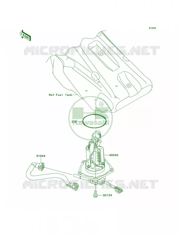 Fuel Pump Kawasaki MOTOS 450 2013 KX450F  KX450FDF
