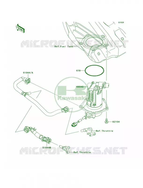 Fuel Pump Kawasaki MOTOS 250 2013 KX250F  KX250ZDF