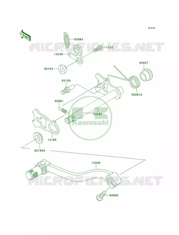 Gear Change Mechanism Kawasaki MOTOS 100 2013 KX100  KX100DDF
