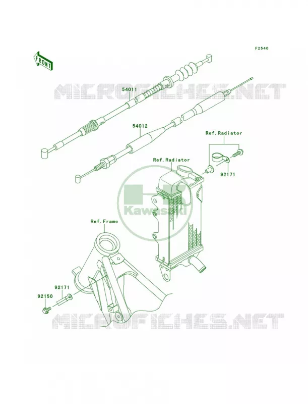 Cables Kawasaki MOTOS 85 2013 KX85  KX85ADF