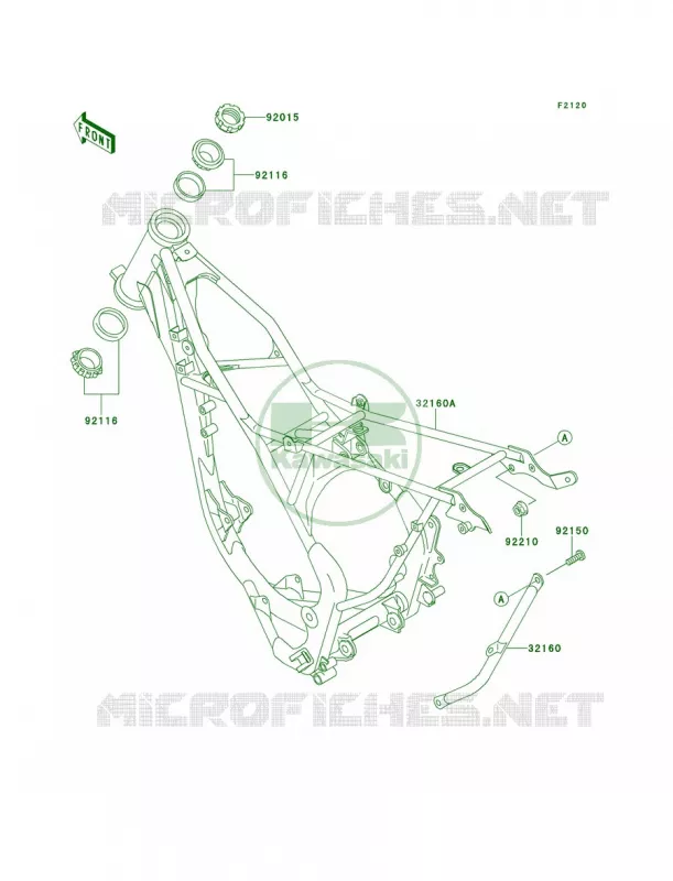 Frame Kawasaki MOTOS 85 2013 KX85  KX85ADF