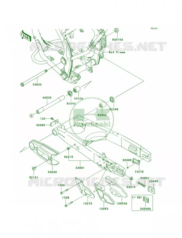 Swingarm Kawasaki MOTOS 140 2009 KLX140  KLX140A9F