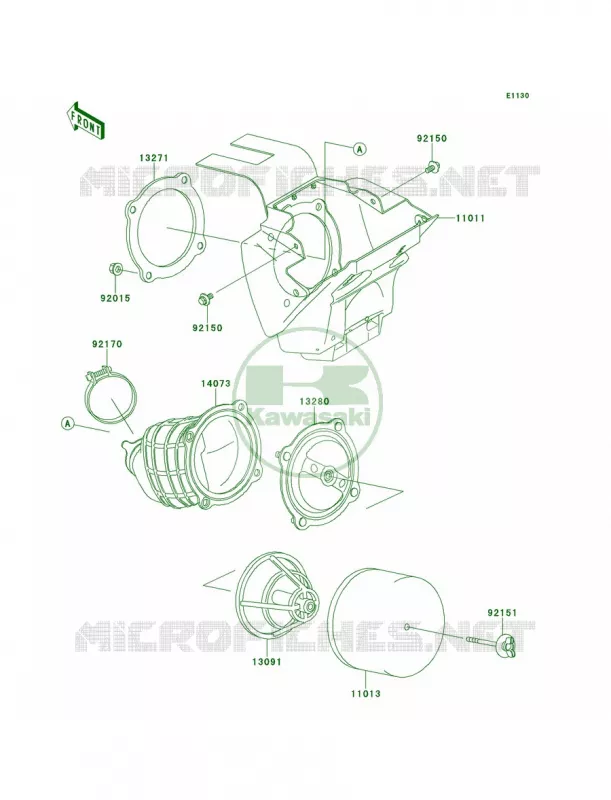 Air Cleaner Kawasaki MOTOS 65 2013 KX65   KX65ADF