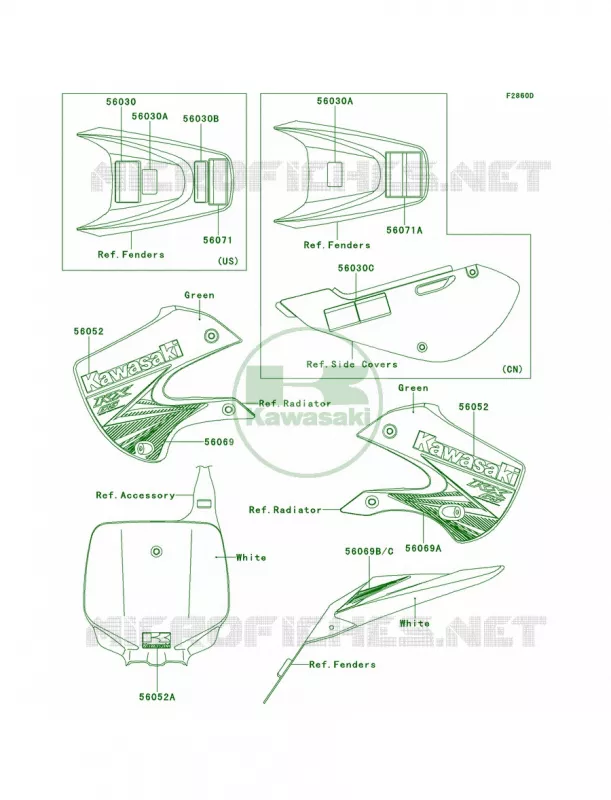LabelsAEF Kawasaki MOTOS 65 2013 KX65   KX65ADF