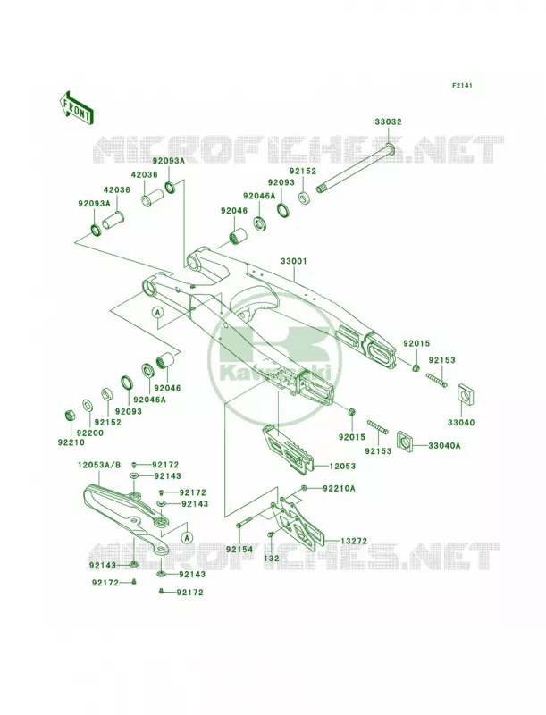 Swingarm Kawasaki MOTOS 250 2012 KX250F  KX250YCF