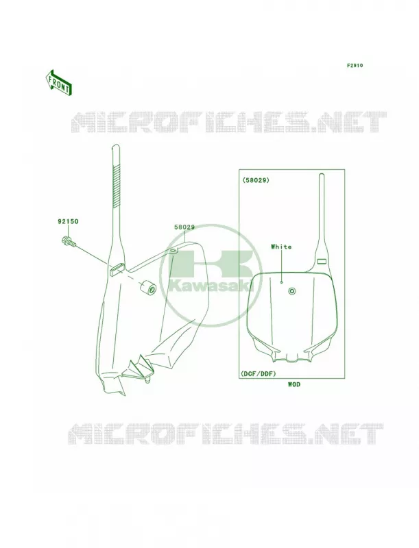 Accessory Kawasaki MOTOS 100 2012 KX100  KX100DCF