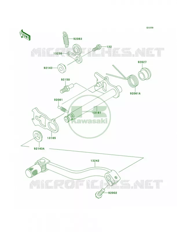 Gear Change Mechanism Kawasaki MOTOS 85 2011 KX85  KX85ABF