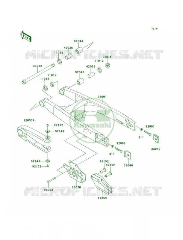 Swingarm Kawasaki MOTOS 65 2011 KX65   KX65ABF