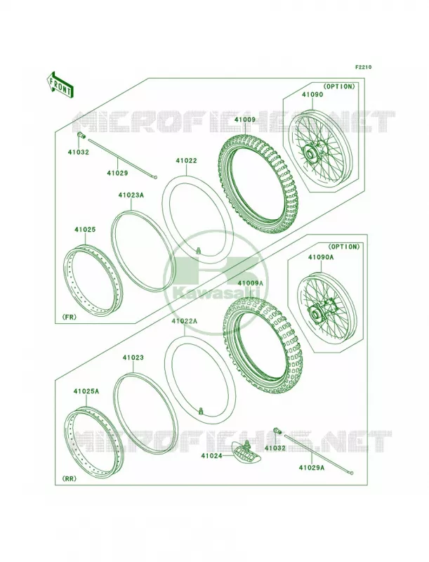 WheelsTires Kawasaki MOTOS 65 2011 KX65   KX65ABF
