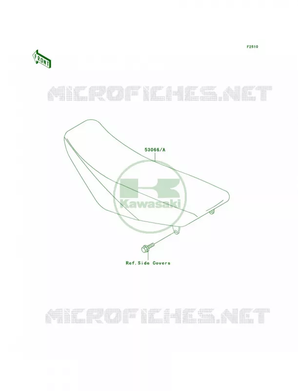Seat Kawasaki MOTOS 100 2009 KX100 Monster Energy  KX100D9FA