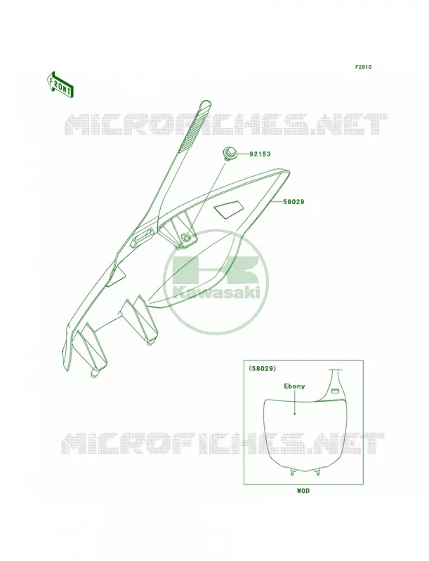 Accessory Kawasaki MOTOS 250 2009 KX250F  KX250W9F