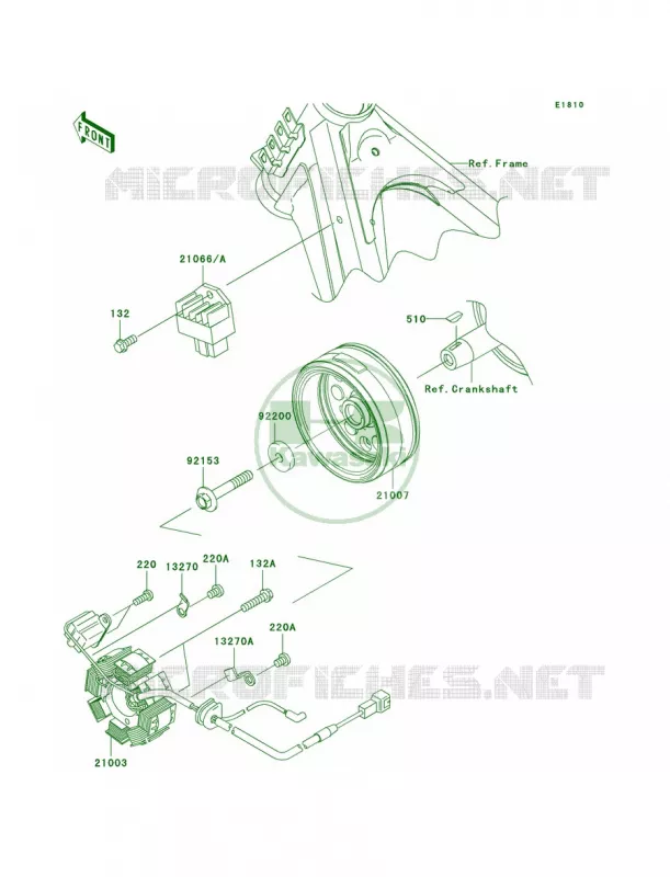 Generator Kawasaki MOTOS 140 2009 KLX140L  KLX140B9F
