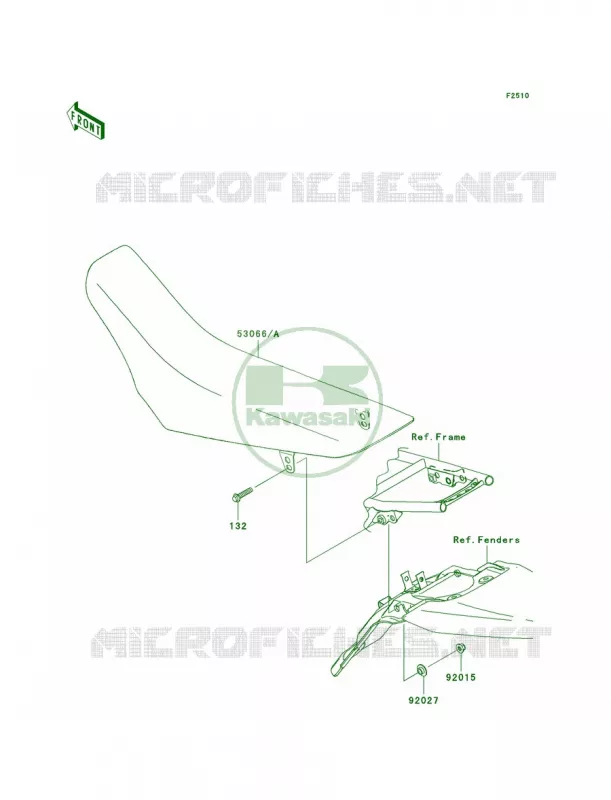 Seat Kawasaki MOTOS 140 2009 KLX140L  KLX140B9F