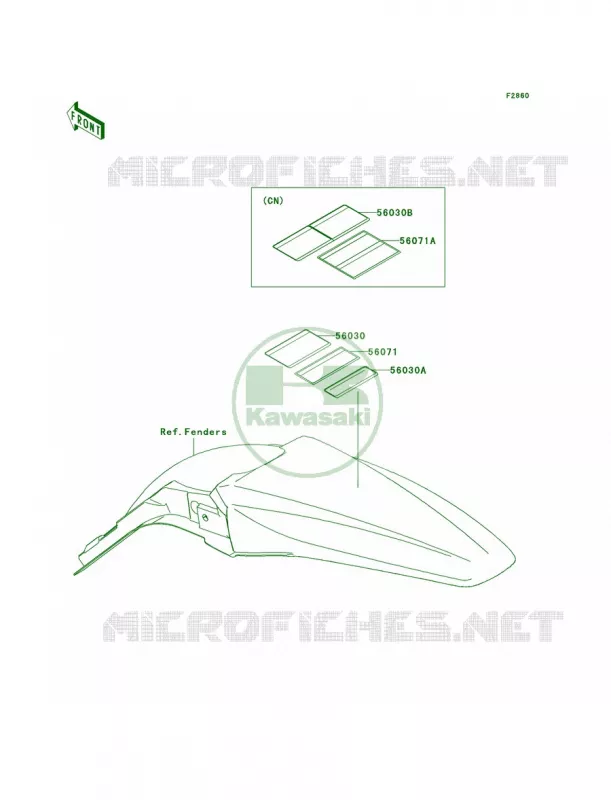 Labels Kawasaki MOTOS 450 2009 KX450F Monster Energy  KX450E9FA