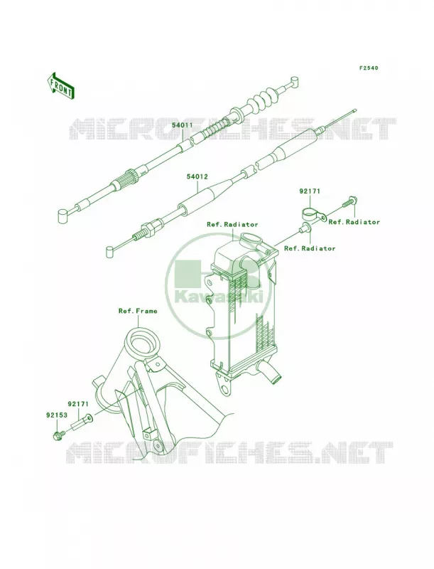 Cables Kawasaki MOTOS 100 2008 KX100  KX100D8F