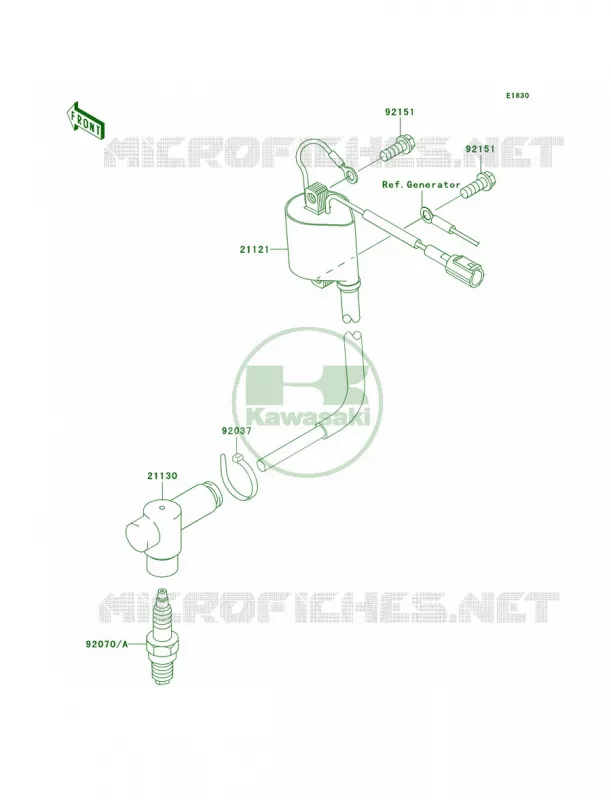Ignition System Kawasaki MOTOS 85 2009 KX85  KX85A9F